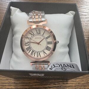 Invicta Two-Tone Rose Gold and Silver Watch brand new in original packaging